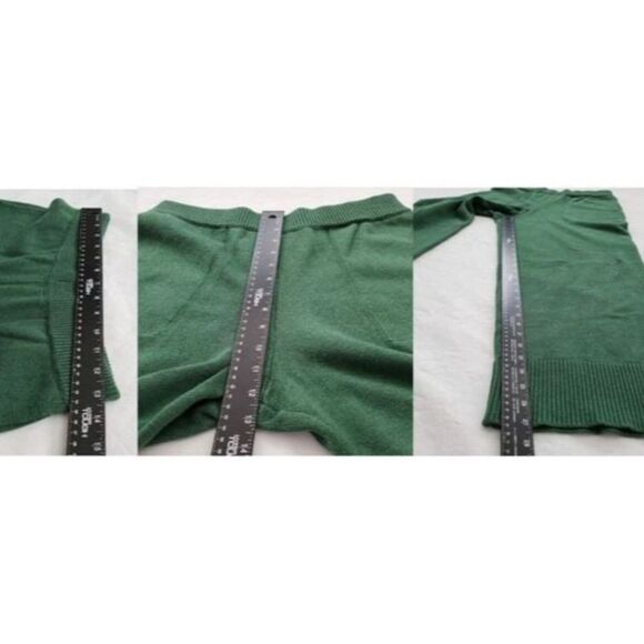 NWT Free People Size S Emerald Knit Set Tie-Front Cardigan Wide-Leg Lounge Boho - Picture 7 of 8